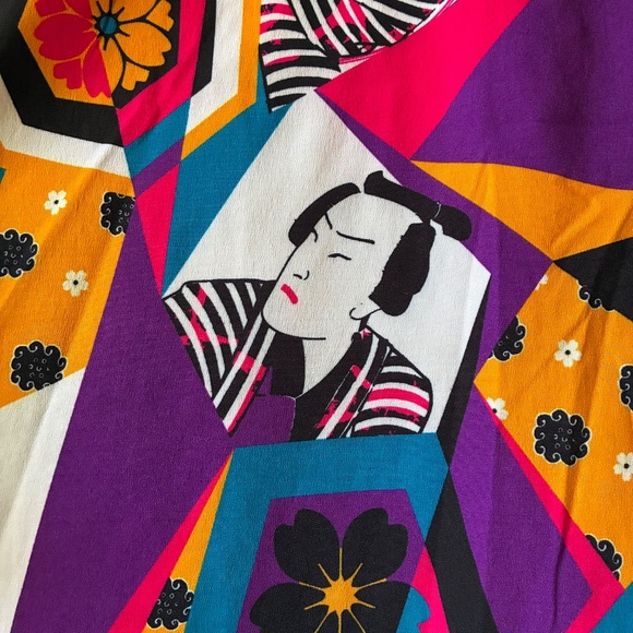 Just Attitude Samurai And Floral Pattern Shirt - Picture 4 of 5